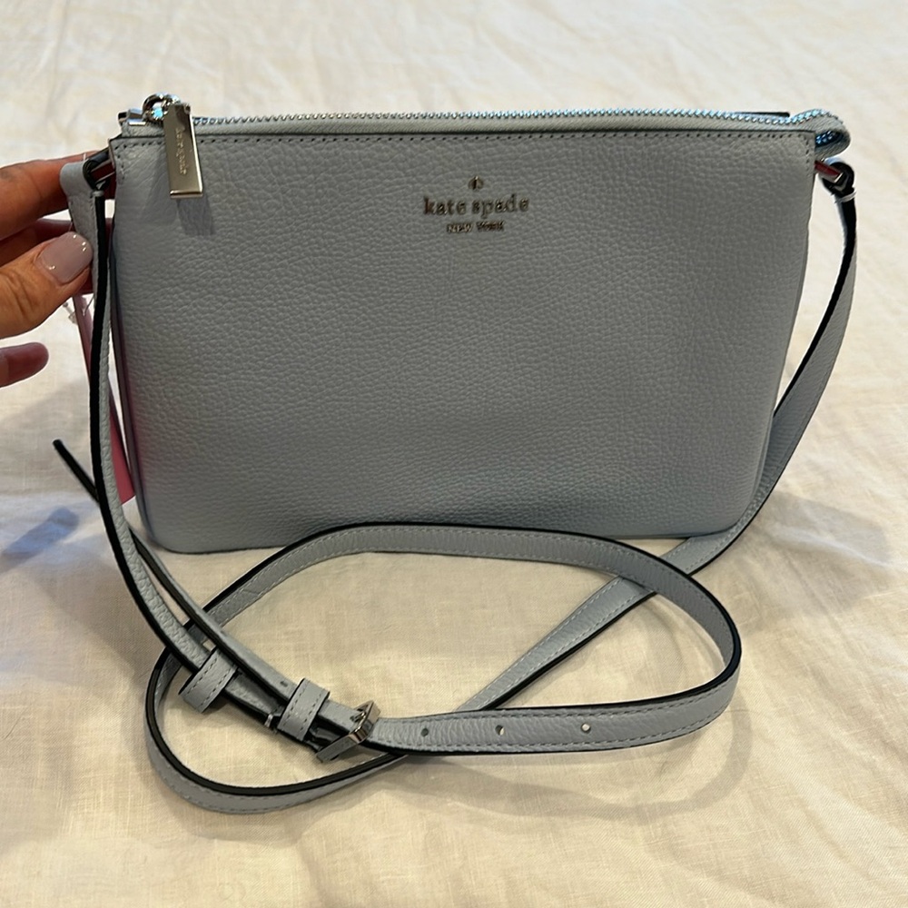 Kate Spade Powder Blue Handbag with adjustable shoulder or crossbody strap - Picture 3 of 9